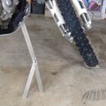 Off Road Motorcycle Stand Closeup